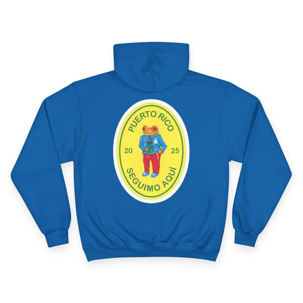 Bad Bunny Blue Champion Hoodie