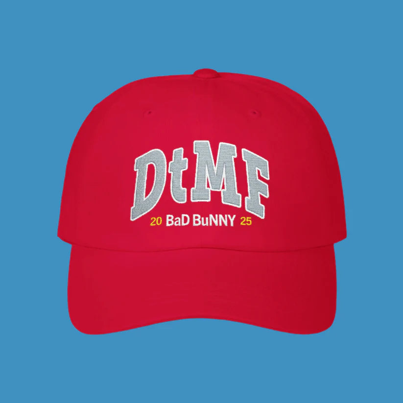 DTMF Merch - Embroidered Red Cap