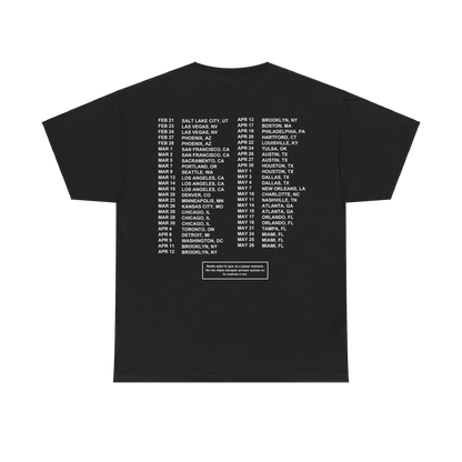 Most Wanted Tour - Gracias Por Nada Tour Dates Black Cotton Tee