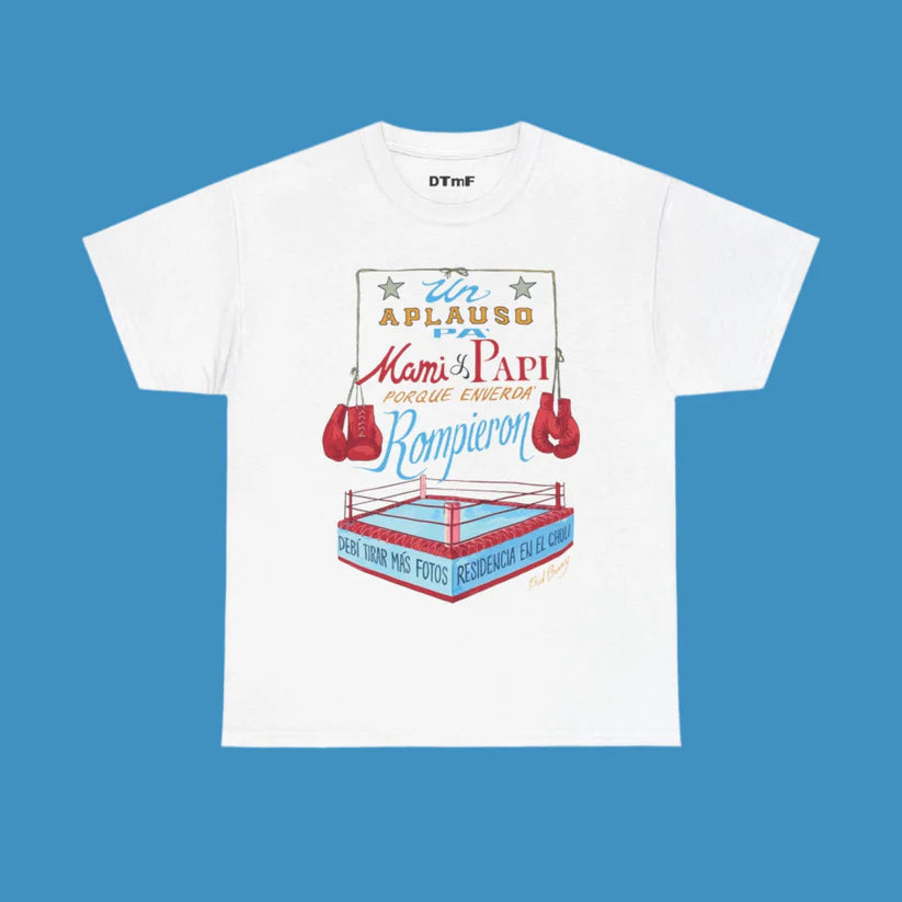 DTMF Merch - White Boxing Tee