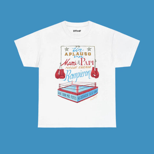 DTMF Merch - White Boxing Tee