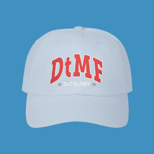 DTMF Merch - Embroidered Blue Cap