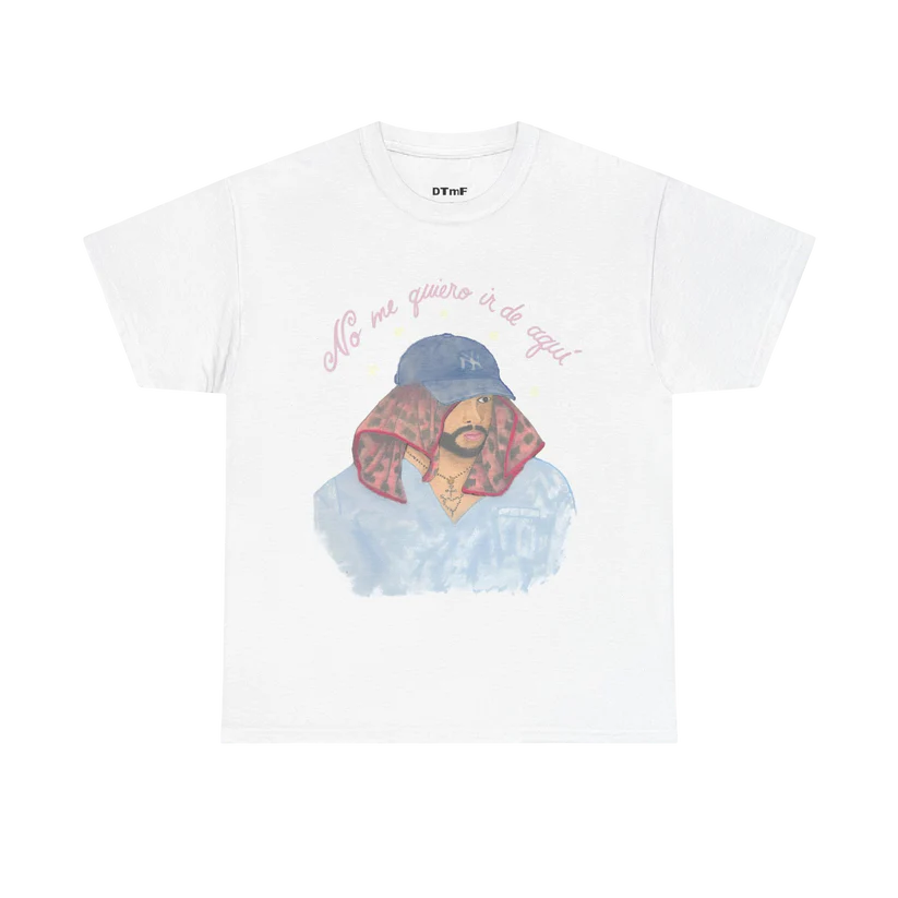 DTMF Merch - No Me Quiro White Tee