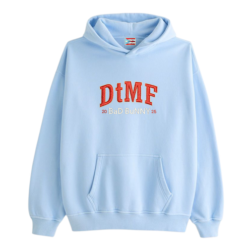 Bad Bunny Merch DTMF BLUE Hoodie